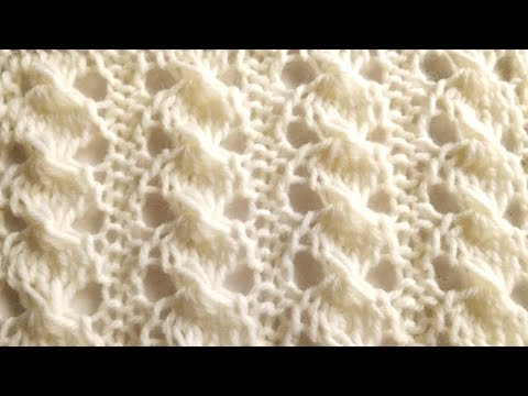 Видео: Справится каждый! Ажурный узор спицами для новичков