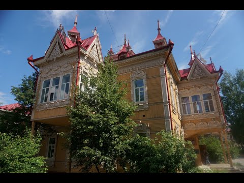 Видео: Томское деревянное зодчество и парк "Околица" / Tomsk region. Russia