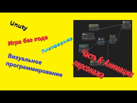 Видео: Unity Визуальное программирование || Игра без кода || Платформер 2D || Анимация Игрока