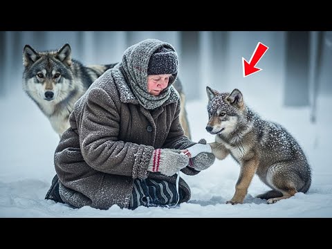 Видео: ВОЛЧИЦА принесла РАНЕНОГО ВОЛЧОНКА к СТАРУХЕ — дальше произошло невероятное