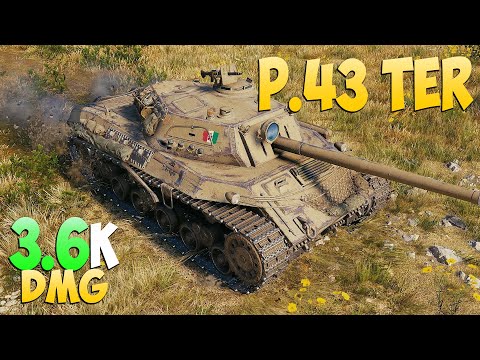 Видео: P.43 ter - 4 Kills 3.6K DMG - На характере! - Мир Танков
