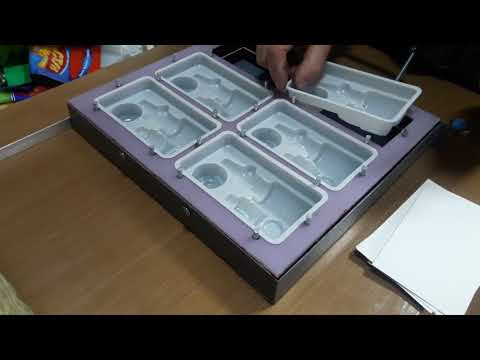 Видео: Пресс для приварки блистера к картону (блистер-пресс)