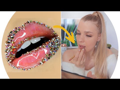 Видео: СНОВА повторяю МАКИЯЖ ГУБ из INSTAGRAM 💄 RINA