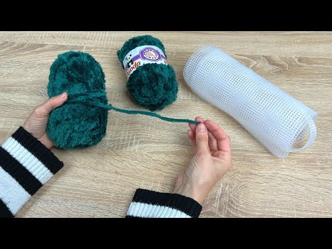 Видео: Очень выгодная идея | Изготовление и продажа пластикового холста и только половинной пряжи