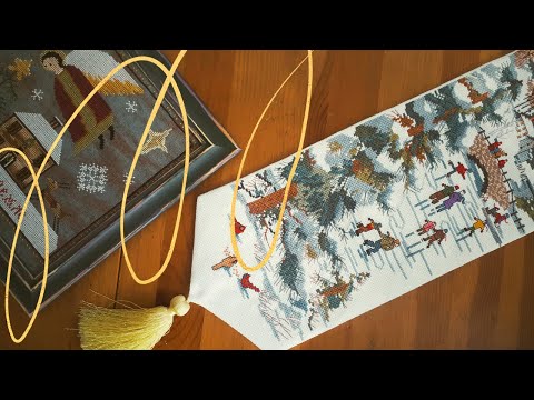 Видео: Вышивка раритетного набора Elsa Williams - мои впечатления. Оформление ангела от TwinPeak Primitives