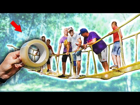 Видео: НАСТОЯЩИЙ МОСТ из 1000 СКОТЧЕЙ 😎