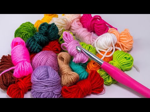 Видео: Идеальный проект с остатками пряжи | Мотив «бабушкин квадрат» для вязания крючком