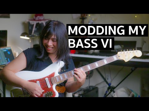 Видео: Моддинг моего Squier Bass VI (при участии @Puisheen)