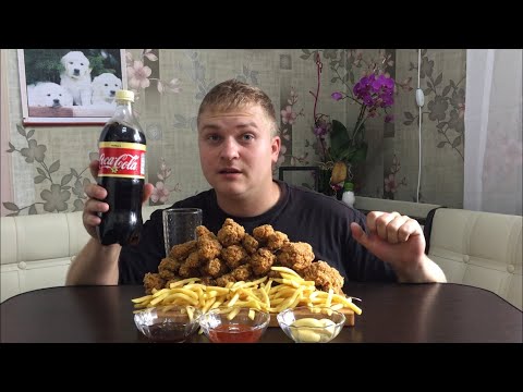 Видео: мега-обжор! 30 крыльев kfc.mukbang eating show realsound no ASMR