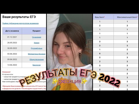 Видео: РЕАКЦИЯ НА БАЛЛЫ ЕГЭ 2022 |мой опыт сдачи ЕГЭ / как я сдала ЕГЭ 2022
