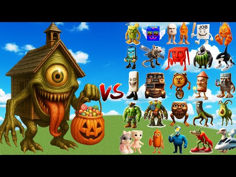 Видео: LA CASA BOO против боссов Brainrot | Minecraft Mob Battle