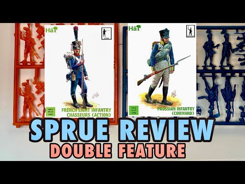 Видео: Давайте посмотрим на HaT French Chasseurs (28016) и Prussian Command (28015) | Обзор пластиковой ...