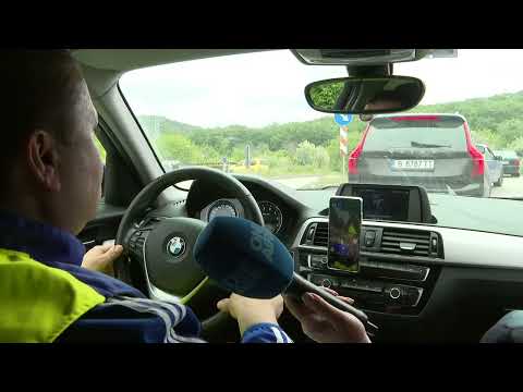 Видео: Експеримент на Bulgaria ON AIR: Пътят, изминат от колата на НСО и какво е виждал другият водач