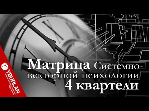 Видео: Матрица В. Ганзена и В. Толкачёва в системно-векторной психологии Ю. Бурлана