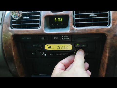 Видео: surf 185, Kzte, 1998. Не работают часы. Не правильно работает климат контроль. Как починить.