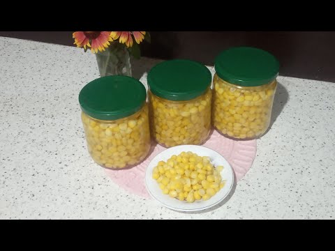Видео: Консервированная кукуруза в домашних условиях.