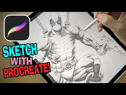 Видео: Procreate 2024! Как рисовать карандашом/рисовать на iPad!