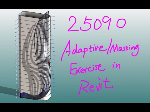 Видео: 25090 — Адаптивное семейное и массообразующее упражнение в Revit