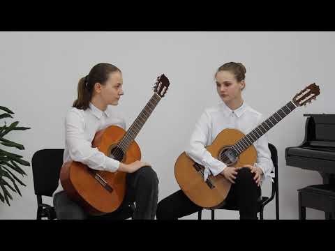 Видео: Дуэт: Леженина Софья и Московская Дарья ,В Козлов "В стиле Фламенко" ,Ерзунов "Песня без слов"