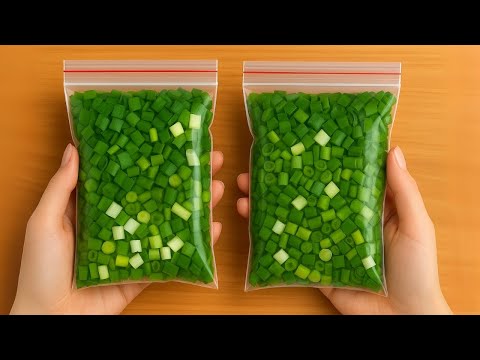 Видео: Как сохранить зелёный лук на 1 ГОД — без порчи и морозилки!