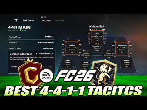 Видео: Новая тактика GOATED 4-4-1-1 для FC 26 сделает вас одним из лучших игроков всех времен!