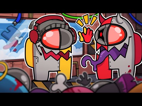 Видео: Я и Дэши управляем этим кораблём! | Среди нас (новая карта дирижабля)