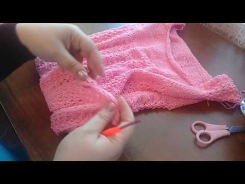 Видео: МК.Красивое детское платье .Вязание спицами. 2-часть(заключительная)