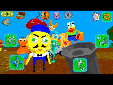Видео: НОВАЯ БАНДА СОСЕДЕЙ обновленная Игра СПАНЧ боб ДЕЛАЮ КОНЦОВКУ - Sponge Neighbor 3D