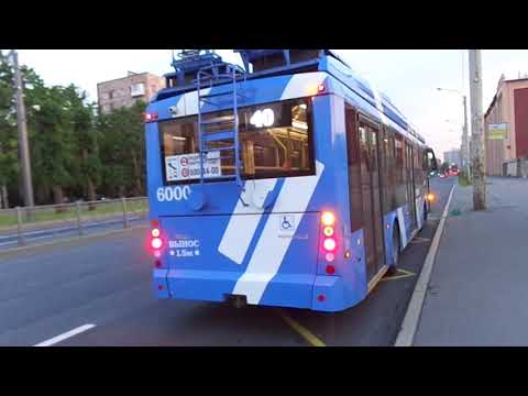 Видео: Троллейбус Санкт-Петербурга 8-314: ТролЗа-5265.02 "Мегаполис" б.6000 по №40 (22.07.18)