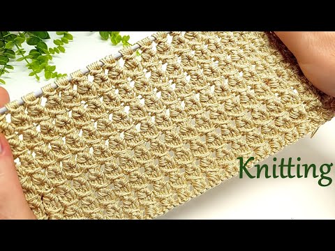 Видео: Узор спицами  "Демисезонный"