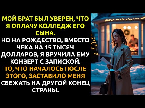 Видео: Брат приказал оплатить колледж племянника — но вместо чека на Рождество он ПОЛУЧИЛ от меня...