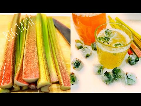 Видео: А лимонад из ревеня вы хоть пробовали? 🥬🍋Охлаждает тело и душу.#лимонад #напитки #газировка