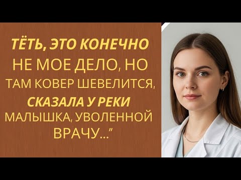 Видео: Тёть, это конечно не мое дело, но там ковер шевелится,   сказала у реки малышка, уволенной врачу…