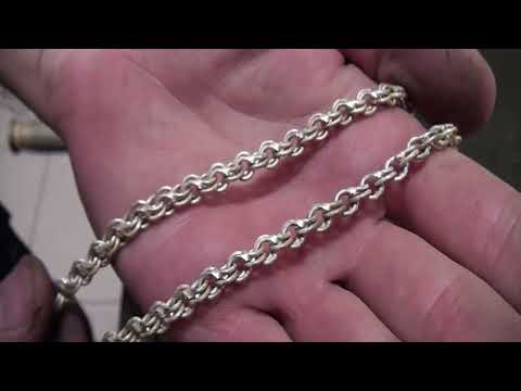 Видео: Изготовление цепочки "Ручеёк" или "Чайка"