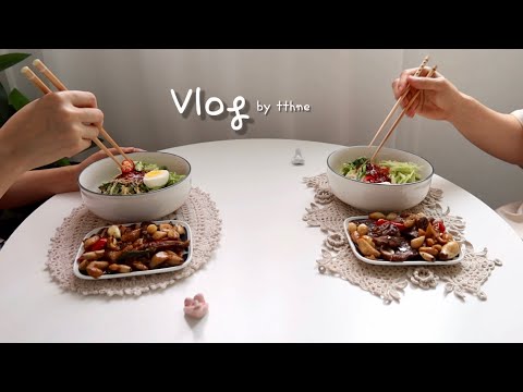 Видео: Корейская домохозяйка // Здоровое питание, корзина крючком, обед с мужем