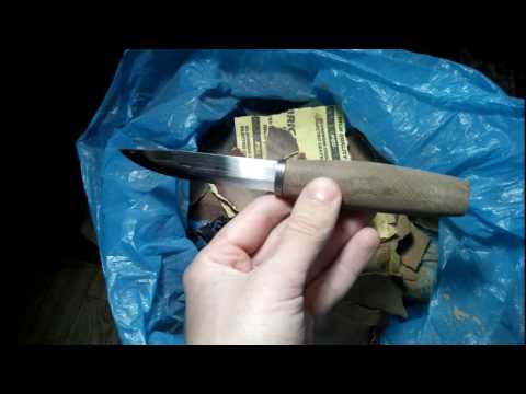 Видео: Изготовление ножа с клинком Mora laminated steel