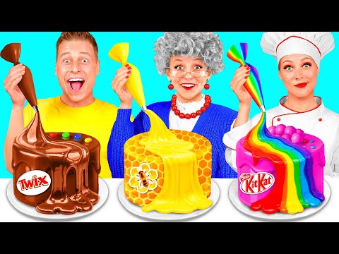 Видео: Кулинарный Челлендж: Я против Бабушки | Кулинарная Битва с Едой от KiKi Challenge