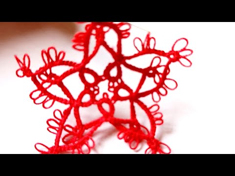 Видео: Фріволіте човником, зірочка #frivolite #handmade #art #diy