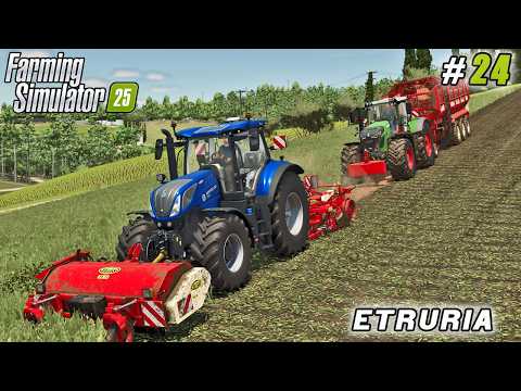 Видео: Новые тракторы, новая скорость — уборка свеклы стала проще | Farming Simulator 25 | Ферма Этрурия...