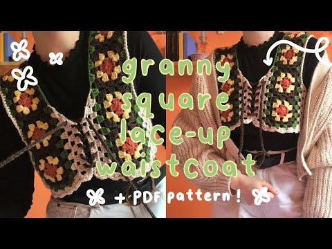 Видео: «Жилет Willow» | вязаный крючком жилет в стиле 70-х годов «бабушкин квадрат» + схема в формате PDF!