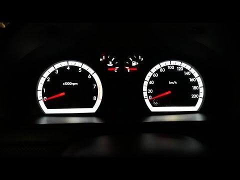 Видео: LED димер и белая подсветка приборки Chevrolet AVEO