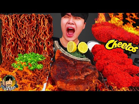 Видео: ASMR MUKBANG | Жареный цыпленок, стейк, лапша с черной фасолью Корейская еда рецепт блюда !