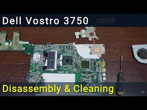 Видео: Dell Vostro 3750 Разборка, чистка вентилятора от пыли и замена термопасты