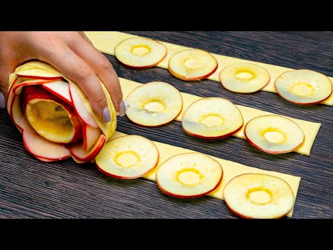 Видео: Десерт за 5 минут! Всего лишь слоёное тесто и 2 яблока