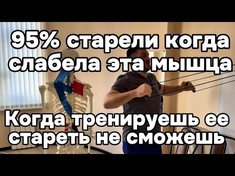 Видео: Старость у 95% людей началась с этой мышцы. Если делаешь это упражнение не сможешь постареть 