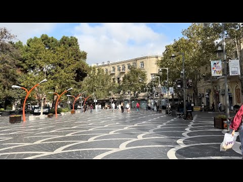 Видео: БАКУ центр города.Улица Низами