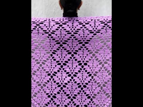 Видео: МК номер 47.Узор для шали "Листья"