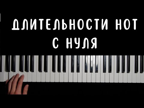 Видео: Длительности нот с нуля: учимся считать и понимать! 🎹