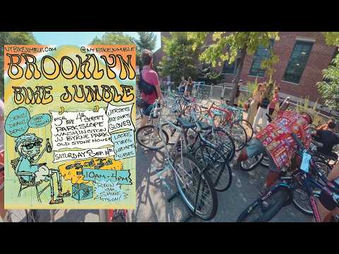 Видео: Бруклинский велопробег 2024 | Велосипедный блошиный рынок Нью-Йорка