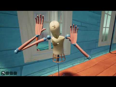 Видео: hello neighbor. Не прошел зеленую дверь со школой( Получил 2 ачивки и увидел полицейский участок!!!!